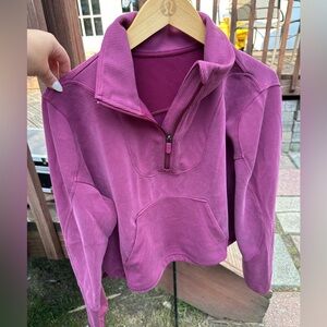 lululemon Softstreme 1/4 zip sz 8